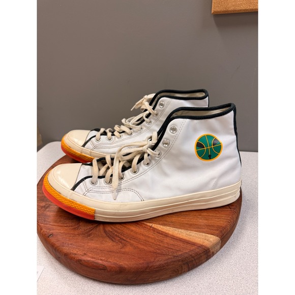 Converse Chuck‎ Taylor All Star 70 Rayguns High Top Sneakers Mens White Orange - Picture 7 of 14